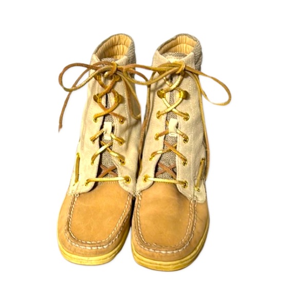 Women’s Sperry Hikerfish Linen Topsider Boot Size 8.5 - Picture 4 of 6